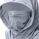 Maxbell Balaclava Face Mask Comfortable for Men Women for Landscaping Camping Travel light gray