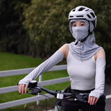 Maxbell Balaclava Face Mask Comfortable for Men Women for Landscaping Camping Travel light gray