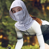 Maxbell Balaclava Face Mask Comfortable for Men Women for Landscaping Camping Travel light gray