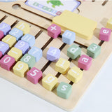 Maxbell Wooden Alphabet Math Board Letter Recognition Spelling Game Gifts Boys Girls