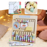 Maxbell Wooden Alphabet Math Board Letter Recognition Spelling Game Gifts Boys Girls