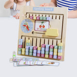 Maxbell Wooden Alphabet Math Board Letter Recognition Spelling Game Gifts Boys Girls