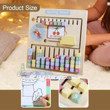 Maxbell Wooden Alphabet Math Board Letter Recognition Spelling Game Gifts Boys Girls