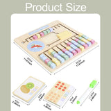 Maxbell Wooden Alphabet Math Board Letter Recognition Spelling Game Gifts Boys Girls