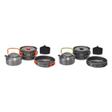 Maxbell 3x Camping Cooking Set Camping Cookware for Outdoor Cooking Fishing Trekking Orange