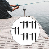 Maxbell 10 Pieces Fishing Rod Tip Covers Portable Easy to Install Compact Protectors