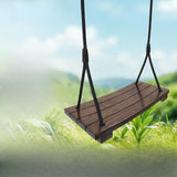 Maxbell Wooden Swing Seat Rustic Kids Room Swing for Bedroom Nursery Room Child Room