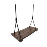 Maxbell Wooden Swing Seat Rustic Kids Room Swing for Bedroom Nursery Room Child Room