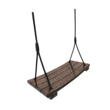 Maxbell Wooden Swing Seat Rustic Kids Room Swing for Bedroom Nursery Room Child Room