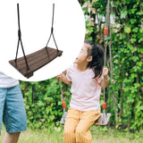 Maxbell Wooden Swing Seat Rustic Kids Room Swing for Bedroom Nursery Room Child Room