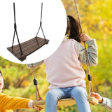 Maxbell Wooden Swing Seat Rustic Kids Room Swing for Bedroom Nursery Room Child Room