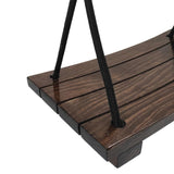 Maxbell Wooden Swing Seat Rustic Kids Room Swing for Bedroom Nursery Room Child Room