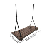 Maxbell Wooden Swing Seat Rustic Kids Room Swing for Bedroom Nursery Room Child Room