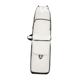 Maxbell Skateboard Backpack Travel Drawstring Closure for Outdoor Activities Fitness White