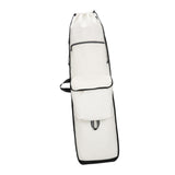 Maxbell Skateboard Backpack Travel Drawstring Closure for Outdoor Activities Fitness White