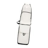 Maxbell Skateboard Backpack Travel Drawstring Closure for Outdoor Activities Fitness White