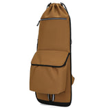 Maxbell Skateboard Backpack Travel Drawstring Closure for Outdoor Activities Fitness Brown