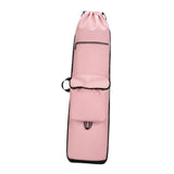 Maxbell Skateboard Backpack Travel Drawstring Closure for Outdoor Activities Fitness Pink