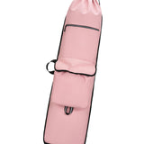Maxbell Skateboard Backpack Travel Drawstring Closure for Outdoor Activities Fitness Pink