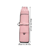 Maxbell Skateboard Backpack Travel Drawstring Closure for Outdoor Activities Fitness Pink