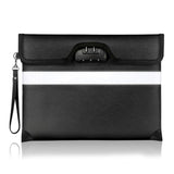 Maxbell Lockable Money Purse Fire Resistant Purse Storage Cash Bag for Passport Black
