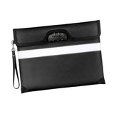 Maxbell Lockable Money Purse Fire Resistant Purse Storage Cash Bag for Passport Black