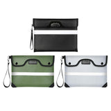 Maxbell Lockable Money Purse Fire Resistant Purse Storage Cash Bag for Passport Black