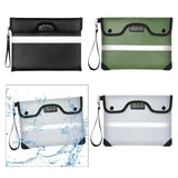 Maxbell Lockable Money Purse Fire Resistant Purse Storage Cash Bag for Passport Black