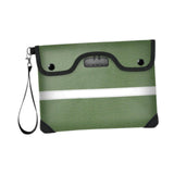 Maxbell Lockable Money Purse Fire Resistant Purse Storage Cash Bag for Passport Green