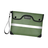 Maxbell Lockable Money Purse Fire Resistant Purse Storage Cash Bag for Passport Green