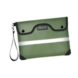 Maxbell Lockable Money Purse Fire Resistant Purse Storage Cash Bag for Passport Green