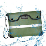 Maxbell Lockable Money Purse Fire Resistant Purse Storage Cash Bag for Passport Green