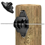 Maxbell 25 Pieces Electric Fence Insulators Sturdy Garden Accessory for Farm Pasture