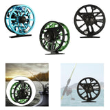 Maxbell Fly Fishing Reel Versatile Fishing Gear for Outdoor Freshwater and Saltwater Black Blue