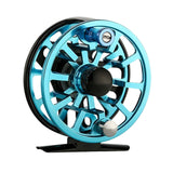Maxbell Fly Fishing Reel Versatile Fishing Gear for Outdoor Freshwater and Saltwater Black Blue