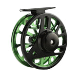 Maxbell Fly Fishing Reel Versatile Fishing Gear for Outdoor Freshwater and Saltwater Black Green
