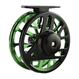 Maxbell Fly Fishing Reel Versatile Fishing Gear for Outdoor Freshwater and Saltwater Black Green