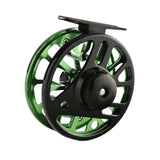 Maxbell Fly Fishing Reel Versatile Fishing Gear for Outdoor Freshwater and Saltwater Black Green