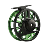 Maxbell Fly Fishing Reel Versatile Fishing Gear for Outdoor Freshwater and Saltwater Black Green