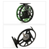 Maxbell Fly Fishing Reel Versatile Fishing Gear for Outdoor Freshwater and Saltwater Black Green