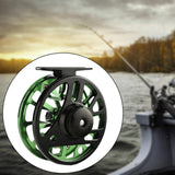 Maxbell Fly Fishing Reel Versatile Fishing Gear for Outdoor Freshwater and Saltwater Black Green
