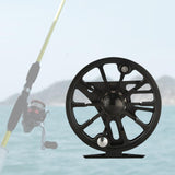 Maxbell Fly Fishing Reel Versatile Fishing Gear for Outdoor Freshwater and Saltwater Black