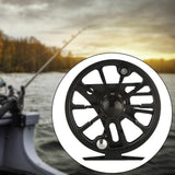 Maxbell Fly Fishing Reel Versatile Fishing Gear for Outdoor Freshwater and Saltwater Black