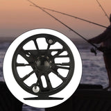 Maxbell Fly Fishing Reel Versatile Fishing Gear for Outdoor Freshwater and Saltwater Black