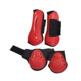 Maxbell 4 Pieces Horse Tendon Boots Shock Absorbing Open Front Fetlock Boots M