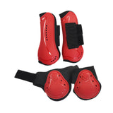 Maxbell 4 Pieces Horse Tendon Boots Shock Absorbing Open Front Fetlock Boots M