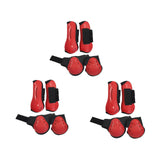 Maxbell 4 Pieces Horse Tendon Boots Shock Absorbing Open Front Fetlock Boots M