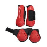 Maxbell 4 Pieces Horse Tendon Boots Shock Absorbing Open Front Fetlock Boots XL
