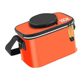 Maxbell Fishing Bucket Foldable Multifunction with Strap for Gardening Picnic Hiking Orange 30cmx20cmx20cm