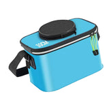 Maxbell Fishing Bucket Foldable Multifunction with Strap for Gardening Picnic Hiking Blue 30cmx20cmx20cm